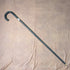 1937 British Vintage Gentleman's Bent Handle Sterling Silver Decorated Walking Stick 93cm Kendall & Sons